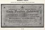 Tablet for E. Pauline Johnson in Memorial Tablets Ad.