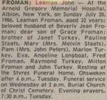 Froman, Leaman John