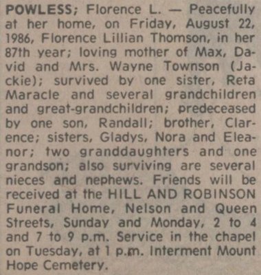 Powless, Florence L.