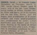 Smoke, Sarah