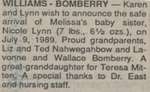 Williams-Bomberry, Nicole Lynn