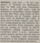 Rogers, Lois Ann