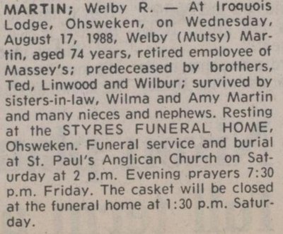 Martin, Welby R.