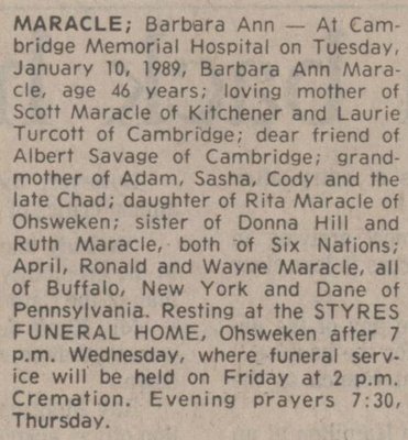 Maracle, Barbara Ann