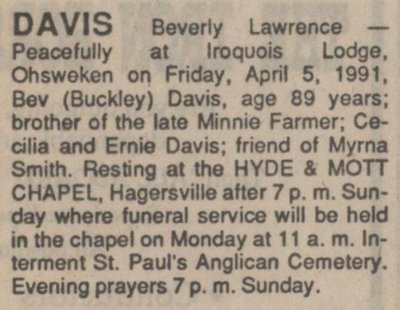 Davis, Beverly Lawrence