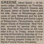 Greene, Albert David