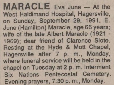 Maracle, Eva June