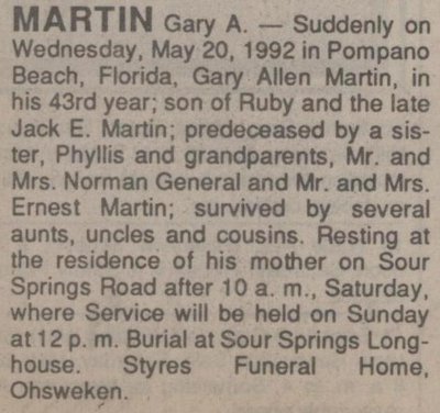 Martin, Gary A.