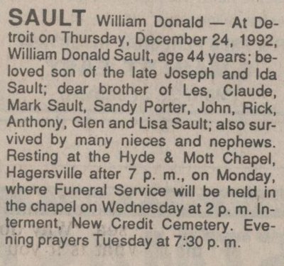 Sault, William Donald