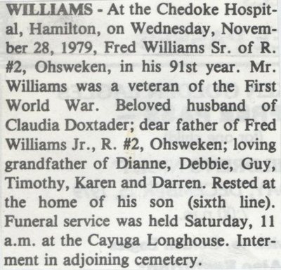 Williams, Fred Sr.