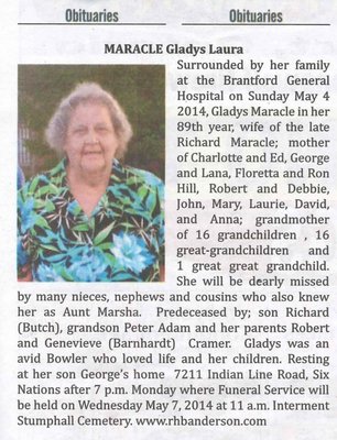 Maracle, Gladys Laura