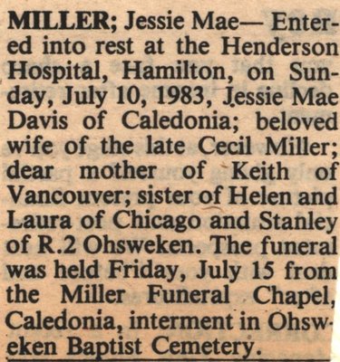 Miller, Jessie Mae