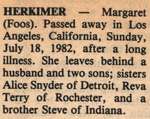 Herkimer, Margaret