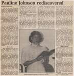"Pauline Johnson Rediscovered"