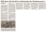 "HDI Deal with NextEra is Information for Haudenosaunee"
