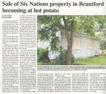 "Sale of Six Nations Property in Brantford Becoming a Hot Potato"