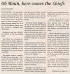 "Oh Mann, Here Comes the Chiefs"
