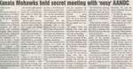 "Kanata Mohawks Hold Secret Meeting with 'Nosy' AANDC"