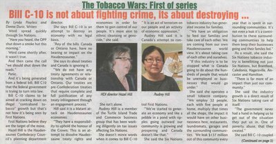 &quot;Bill C-10 is Not About Fighting Crime, Its About Destroying Economies, First Nation Leadership Says in Rejecting the Bill&quot;