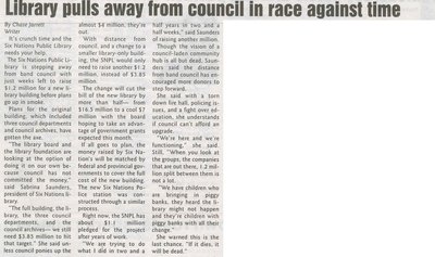 &quot;Library Pulls Away from Council in Race Against Time&quot;