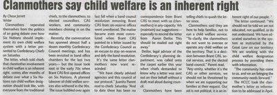 &quot;Clanmothers Say Child Welfare is an Inherent Right&quot;