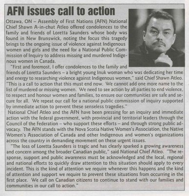 &quot;AFN Issues Call to Action&quot;