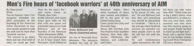 &quot;Men's Fire Hears of 'Facebook Warriors' at 40th Anniversary of AIM&quot;