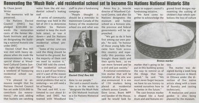 &quot;Renovating the 'Mush Hole', Old Residential School Set to Become Six Nations National Historic Site&quot;