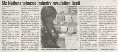 &quot;Six Nations Tobacco Industry Regulating Itself&quot;