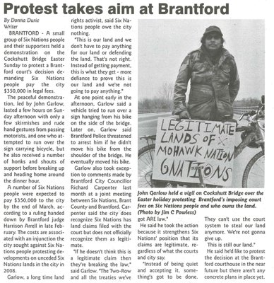 &quot;Protest Takes Aim at Brantford&quot;