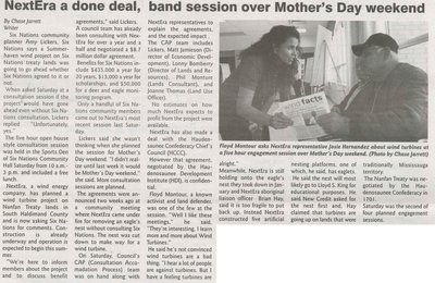 &quot;NextEra a Done Deal, Band Session Over Mother's Day Weekend&quot;