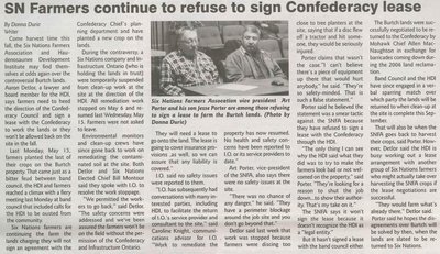 &quot;SN Farmers Continue to Refuse to Sign Confederacy Lease&quot;