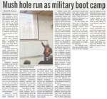 "Mush Hole Run as Military Boot Camp"