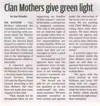 "Clan Mothers Give Green Light"