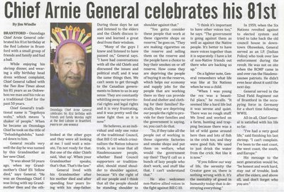 &quot;Chief Arnie General Celebrates His 81st&quot;