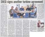 "SNED Signs Another Turbine Agreement"
