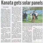 "Kanata Gets Solar Panels"