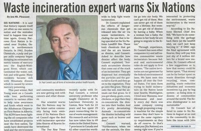 &quot;Waste Incineration Expert Warns Six Nations&quot;