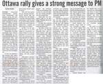 "Ottawa Rally Gives a Strong Message to PM"
