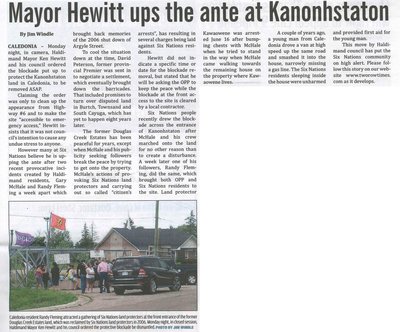 &quot;Mayor Hewitt Ups the Ante at Kanonhstaton&quot;