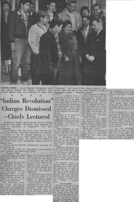 &quot;'Indian Revolution' Charges Dismissed - Chiefs Lectured&quot;