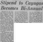 "Stipend to Cayugas Becomes Bi-Annual"