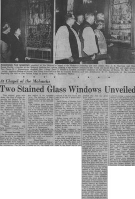 &quot;Two Stained Glass Windows Unveiled&quot;