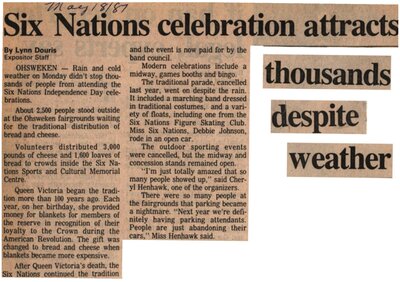 "Six Nations Celebration Attracts Thousands Despite Weather"