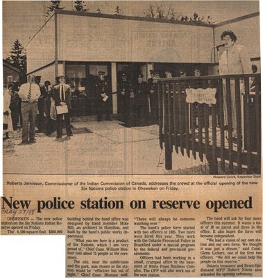 &quot;New Police Station on Reserve Opened&quot;