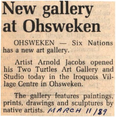 &quot;New Gallery at Ohsweken&quot;