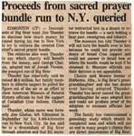 "Proceeds From Sacred Prayer Bundle Run to N.Y. Queried"