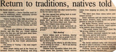 &quot;Return to Traditions, Natives Told&quot;