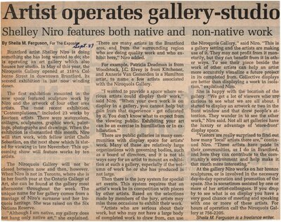 &quot;Artist Operates Gallery-Studio&quot;