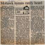 "Mohawk Hymns Rarely Heard"